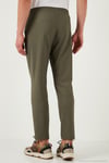 Streç Regular Fit Normal Bel Düz Paça Jogger Erkek Pantolon CF25617953 HAKİ