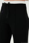 Streç Slim Fit Yüksek Bel Geniş Paça Çimalı Kadın Eşofman Altı 5866078 SİYAH