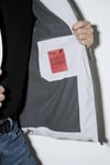 Su İtici Loose Fit Kapüşonlu Şişme Erkek Mont 0110463-70075 AÇIK GRİ