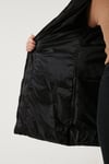 Su İtici Regular Fit Çıkarılabilir Kapüşonlu Şişme Kadın Mont 640Y001 SİYAH