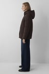 Su İtici Regular Fit Dik Yaka Kapüşonlu Kadın Mont 1110863-70236 KAHVE