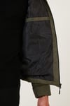Su İtici Slim Fit Cepli Dik Yaka Şişme Erkek Mont 649010 HAKİ