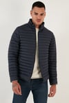 Su İtici Slim Fit Cepli Dik Yaka Şişme Erkek Mont 649010 LACİVERT