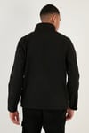 Su İtici Slim Fit Dik Yaka Softshell İnce Erkek Mont 649003 SİYAH