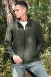 Su İtici Slim Fit Dik Yaka Softshell İnce Erkek Mont 649003 HAKİ