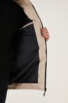 Su İtici Slim Fit Soğuğa ve Rüzgara Dayanıklı Kapüşonlu Şişme Erkek Mont 649005 TAŞ
