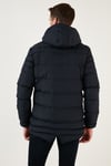 Su İtici Slim Fit Soğuğa ve Rüzgara Dayanıklı Kapüşonlu Şişme Erkek Mont 649005 LACİVERT