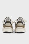 Süet Logolu Bağcıklı Sneaker Erkek Ayakkabı U990WO6 HAKİ-BEJ