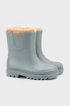 Suya Dayanıklı İçi Kürklü Unisex Çocuk Yağmur Çizmesi W10290 YEŞİL