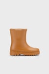 Suya Dayanıklı İçi Kürklü Unisex Çocuk Yağmur Çizmesi W10290 KARAMEL