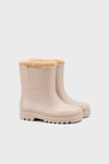 Suya Dayanıklı İçi Kürklü Unisex Çocuk Yağmur Çizmesi W10290 BEJ