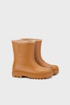 Suya Dayanıklı İçi Kürklü Unisex Çocuk Yağmur Çizmesi W10290 KARAMEL