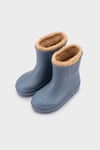 Suya Dayanıklı İçi Kürklü Unisex Çocuk Yağmur Çizmesi W10290 AÇIK MAVİ