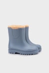 Suya Dayanıklı İçi Kürklü Unisex Çocuk Yağmur Çizmesi W10290 AÇIK MAVİ