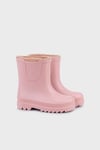 Suya Dayanıklı İçi Kürklü Unisex Çocuk Yağmur Çizmesi W10290 PUDRA