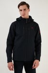 Suya ve Rüzgara Dayanıklı Kapüşonlu Softshell Erkek Mont 5855045 LACİVERT