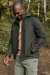 Suya ve Rüzgara Dayanıklı Kapüşonlu Softshell Erkek Mont 5855045 HAKİ