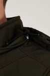 Suya ve Rüzgara Dayanıklı Kapüşonlu Softshell Erkek Mont 5855045 HAKİ