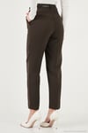 Tapered Fit Yüksek Bel Daralan Paça Kemerli Havuç Kadın Pantolon 6923854 KAHVE