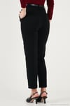 Tapered Fit Yüksek Bel Daralan Paça Kemerli Havuç Kadın Pantolon 6923854 SİYAH