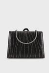 Taşlı Çıkarılabilir Zincir Askılı Kadın Abiye Çanta 431358TASLI SİYAH