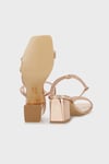 Taşlı Tokalı Topuklu Abiye Kadın Ayakkabı 347ELLA1705 ROSE
