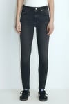 Tess Pamuklu Skinny Fit Normal Bel Dar Paça Jeans Kadın Kot Pantolon 100328-86444 ANTRASİT