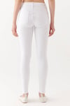 Tess Yüksek Bel Skinny Fit Dar Paça Jeans Kadın Kot Pantolon 100328-81360 BEYAZ