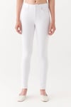 Tess Yüksek Bel Skinny Fit Dar Paça Jeans Kadın Kot Pantolon 100328-81360 BEYAZ