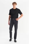 Texas Denim Pamuklu Straight Fit Normal Bel Düz Paça Pantolon Erkek Kot Pantolon MW1210001 2TI SİYAH