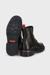Thar Logolu Bağcıklı ve Fermuarlı Erkek Bot 021M100552 CTN Black Baskılı Deri