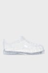 Tobby Gloss Glıtter Kaymayı Önleyen Flex Foam Cırtlı Şeffaf Kız Çocuk Sandalet S10308 GRİ