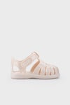 Tobby Gloss Kaymayı Önleyen Flex Foam Cırtlı Unisex Çocuk Sandalet S10311 BEJ