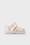 Tobby Gloss Kaymayı Önleyen Flex Foam Cırtlı Unisex Çocuk Sandalet S10311 BEJ
