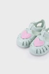 Tobby Gloss Love Kaymayı Önleyen Flex Foam Cırtlı Kız Çocuk Sandalet S10310 AÇIK YEŞİL