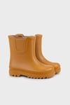 Tokio Kaymaz Taban Su Geçirmez Unisex Çocuk Yağmur Çizmesi W10274 KARAMEL