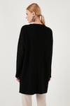 Triko Modest Bisiklet Yaka Kadın Kazak 4616152 SİYAH