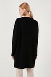 Triko Modest Bisiklet Yaka Kadın Kazak 4616152 SİYAH