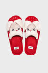 Tw Bunny Ev Kız Çocuk Terlik CC0121 KIRMIZI