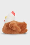 Tw Chiken Hayvan Figürlü Kadın Panduf JJ0559 KAHVE