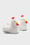 Tw Chiken Hayvan Figürlü Kaymaz Tabanlı Kadın Panduf JJ0558 BEYAZ