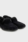 Tw Comfy Yumuşak Tüylü Kadın Panduf CC0146A SİYAH