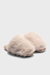 Tw Ella Peluş Ev Kadın Terlik JJ0306 BEJ