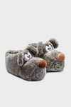 Tw Fibert Sessiz Taban Hayvanlı Erkek Panduf EE0522 GRİ