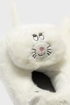 Tw Gatto Sessiz Taban Animal Kadın Panduf CC0588 BEYAZ