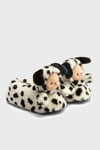 Tw Petra Hayvan Figürlü Kaymaz Taban Kadın Panduf JJ0565 SİYAH-BEYAZ