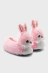 Tw Rolly Sessiz Tabanlı Hayvan Figürlü Kız Çocuk Panduf CC0693 PEMBE