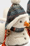 Tw Snowman Hayvan Figürlü Kaymaz Tabanlı Kadın Panduf JJ0560 BEYAZ
