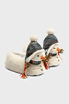 Tw Snowman Hayvan Figürlü Kaymaz Tabanlı Kadın Panduf JJ0560 BEYAZ