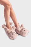 Tw Teddy Sessiz Taban Kadın Panduf AA0663 KAHVE